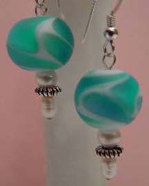 Turquoise Swirl Earrings