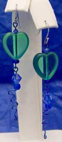 Blue-Green Earrings